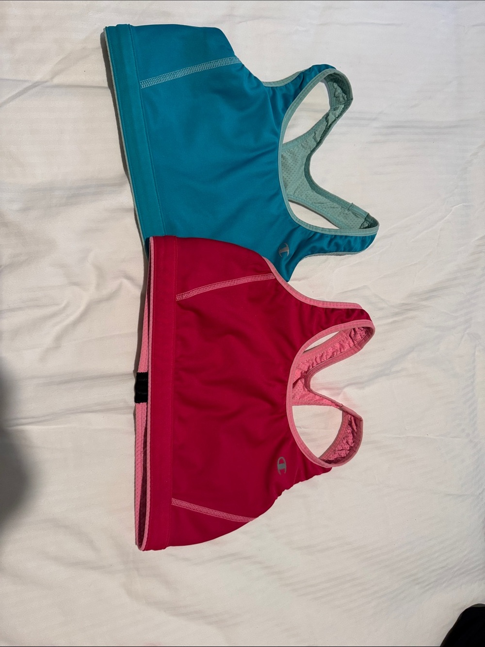 Bundle reversible Champion Womenโs bra Tops - Teal & Magenta Set S